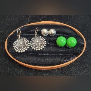 Vintage Earrings Lot Of 3